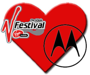 iTunes phone at V Festival