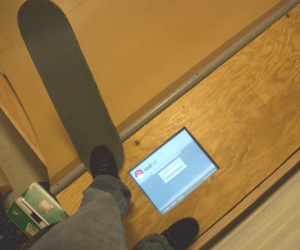 If only he'd installed an Xbox - you could play Tony Hawk's while you waited for your turn!