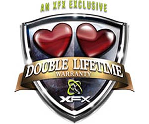 Hopefully, XFX's Double Lifetime Warranty will be introduced across Europe in due course.