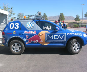 Stanford SUV wins DARPA desert race