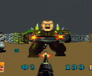Wolfenstein 3D in Flash.  It's so, so, good.
