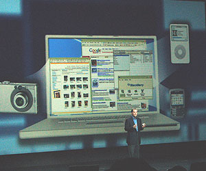 Intel promotes Blackberry, Google and Apple