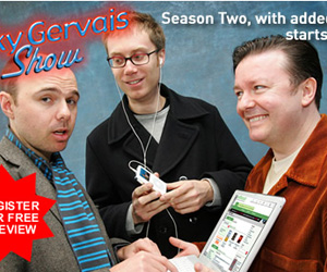 Ricky Gervais takes podcasting paid-for