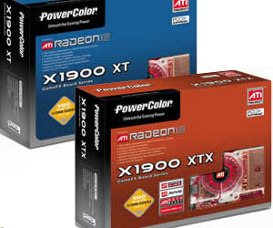 PowerColor X1900 XT and X1900 XTX - the cheapest of all X1900 Radeons thanks to ATI's recent price cuts.