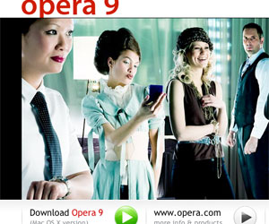 Apparently these people love Opera.