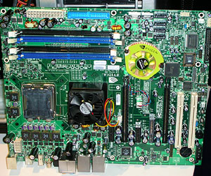 No nForce 590 SLI Intel Edition partner boards were on display at the show.