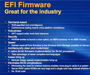How soon will EFI be standard?