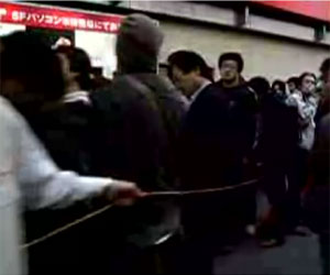 Drive-by shooting at PS3 queue