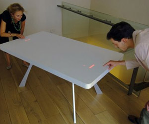 Here's the LED table in action. Roulette and Pong are the games currently working.