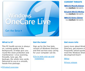 Windows OneCare is Microsoft's new anti-virus application.