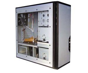"Of mini-fridges and windows" - Kustom PCs has done a nice job with this one. Throw in a peltier and chill a beer in it!