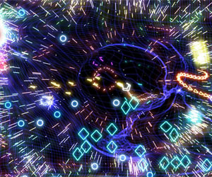 Geometry Wars is addictive, but playing the game for 90 hours... surely that's wrong?