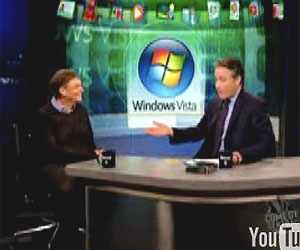 Gates launches Vista on The Daily Show