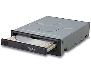 The Toshiba drive is one of the first PC HD-DVD burners.