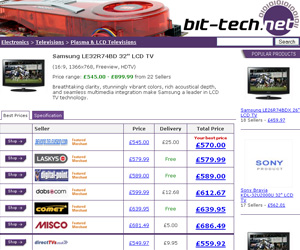 Find the lowest prices with bit-tech Shopping