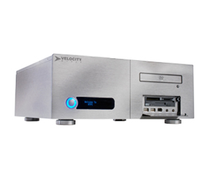 "High-def Heaven" - Velocity Micro's new system sports CableCARDs, which can receive digital and Hi-Def signals.