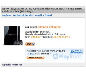 Sony cuts UK price on PS3?