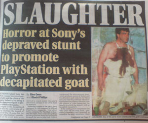 decapitated goat sony