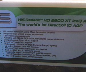 HIS has AGP Radeon HD 2600 XT