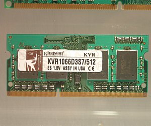Kingston's DDR3 SO-DIMMs are almost final... more than six months before a compatible notebook chipset is launched.