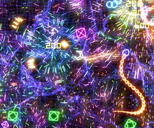 Microsoft is keen to push the 360 towards casual games, like Geometry Wars, to gain popularity. 
