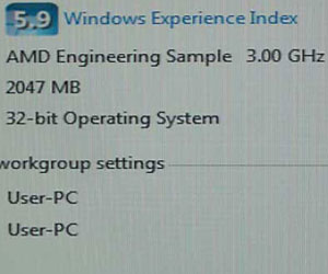 AMD showed off a Phenom X4 processor running up at 3.0GHz yesterday on standard cooling.  Image courtesy of TGDaily.