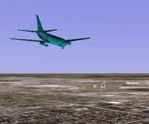 Google Earth now has flight simulator