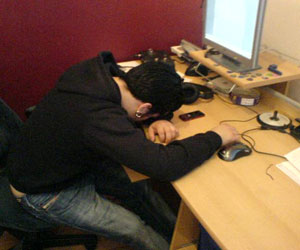 Game developers often work extended periods of time in order to get a game coded in time for release. 