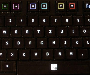 The Optimus keyboard in action: Image courtesy of Gizmodo.