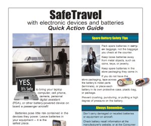Flying to the US? Watch your lithium