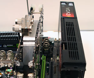 EVGA has a naked, watercooled GeForce 9800 GX2
