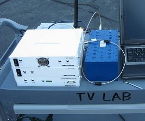 Let's hope that Google's gadgets are a trifle smaller than this white space test transceiver.