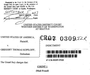 Kopiloff was found guilty of fraud and sentenced to four years for stealing personal data via P2P networks.