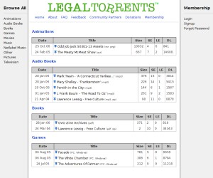 LegalTorrents aims to be a one-stop shop for legitimately distributed files - and not a lawsuit in sight.