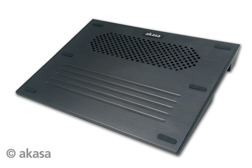 AKASA LIBRA - Lightweight notebook cooler with aluminium top plate