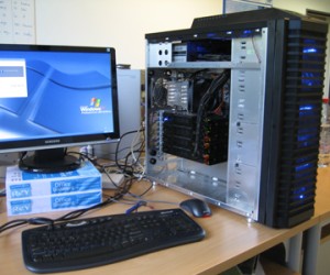 The ASTRA desktop supercomputer won't win any design awards, but it is pretty nifty for tomography calculations.