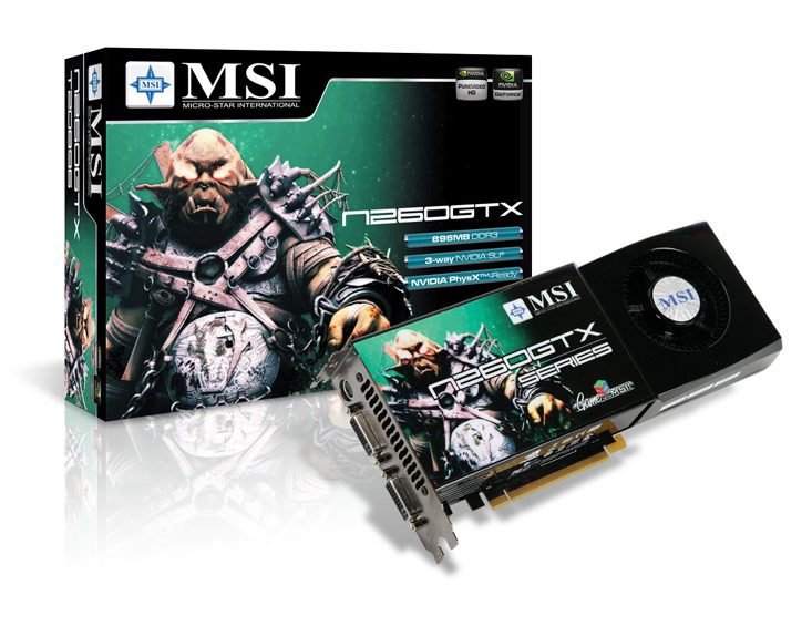 MSI launches N280GTX and N260GTX series graphics cards.