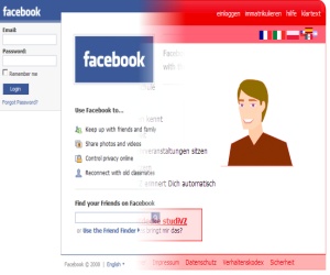 The StudiVZ site does bear an uncanny resemblance to Facebook, it must be said - but close enough?