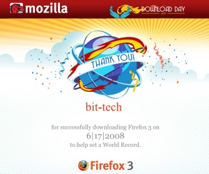 Firefox sets world record