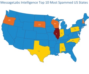 World spam volume at 81.5%