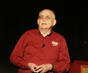 Jim Held, Intel Senior Fellow and director of tera-scale research, talked about how visual computing will become a more connected experience in the future.