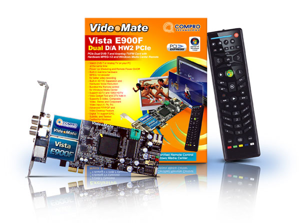 VideoMate Vista E900F PCIe Dual DVB-T & Analog TV/FM Card Released