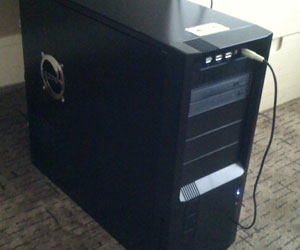 The Crysis Warhead PC may not look like much, but should be able to handle the game perfectly. 