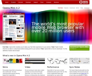 Opera Mini 4.2 released