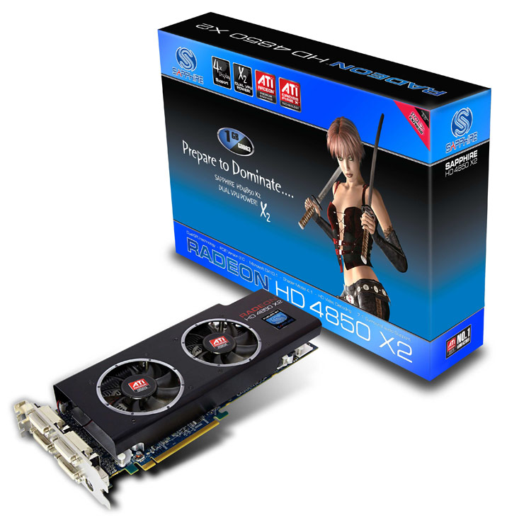 SAPPHIRE Exclusive HD 4850 X2 Delivers Extreme Performance