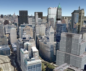 Google maps Manhattan in 3D