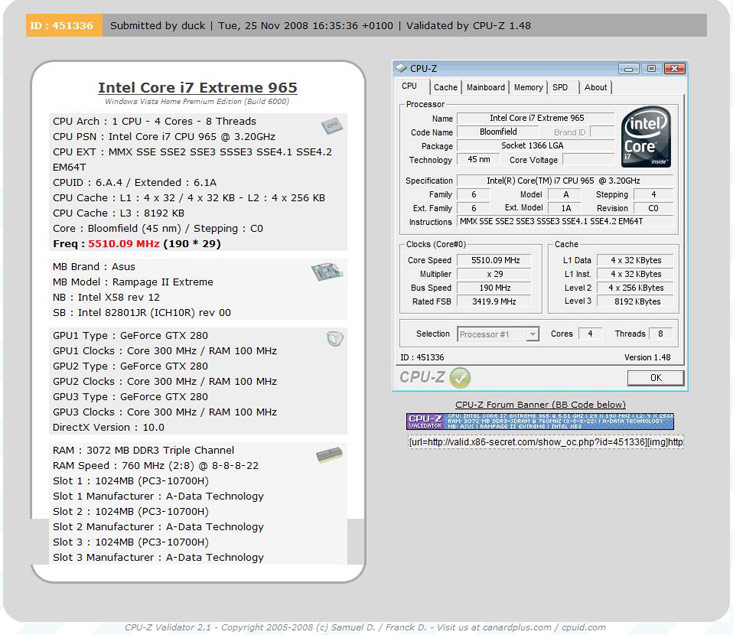 World Record for CPU Frequency Broken at 5510.09MHz with ASUS ROG Rampage II Extreme Motherboard