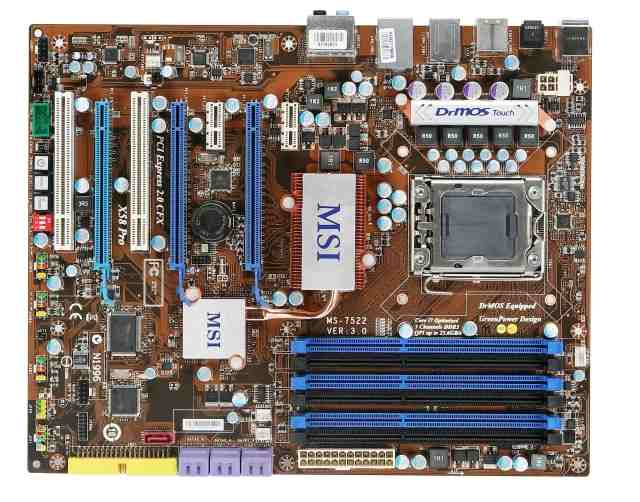 MSI launches its most affordable Core i7 mainboard: X58 Pro