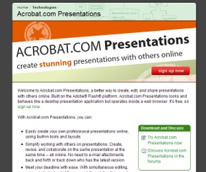 Adobe launches free presentation tool