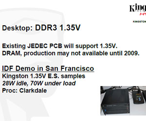 Kingston leaks Clarksdale demo ran DDR3 at 1.35V
